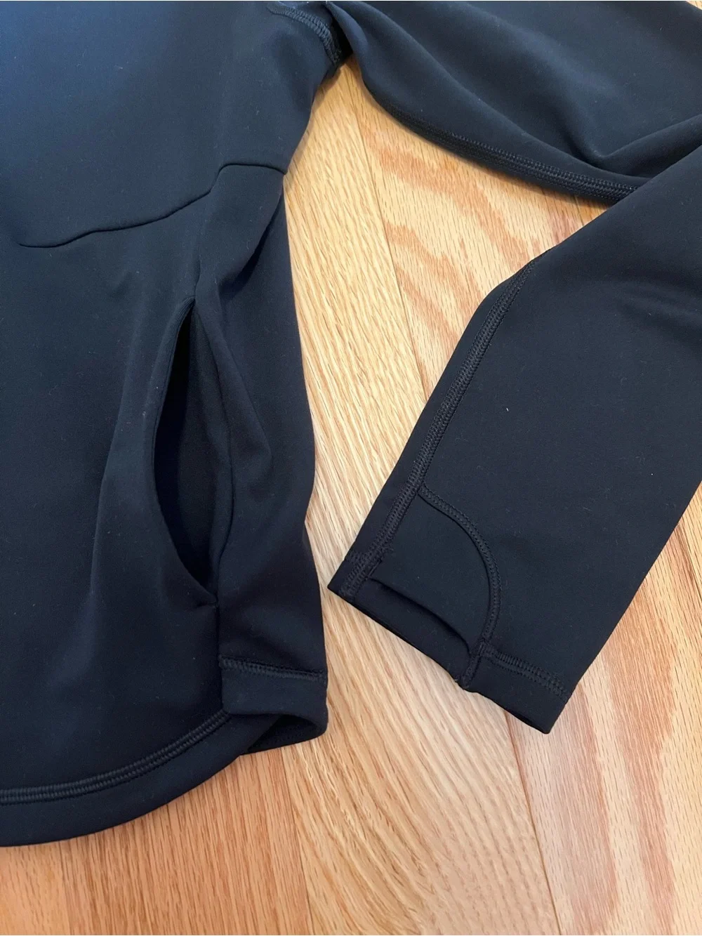 Athleta girl Black Full-Zip Chit Chat Top / Jacket